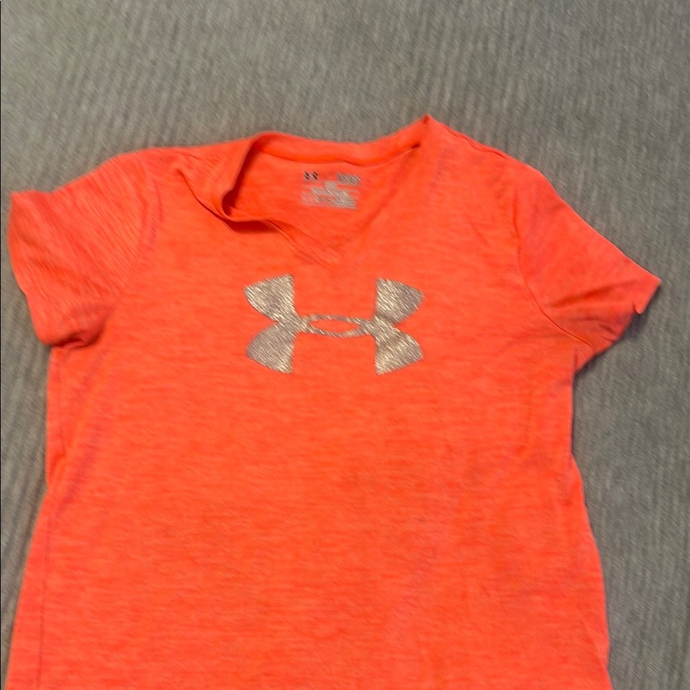 Under Armour Orange Performance Short Sleeve Tee